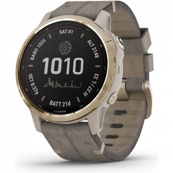 Часы GARMIN FENIX 6S PRO SOLAR LIGHT GOLD WITH SHALE GREY SUEDE BAND Часы GARMIN FENIX 6S PRO SOLAR LIGHT GOLD WITH SHALE GREY SUEDE BAND