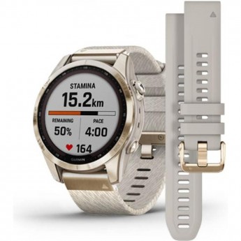 Часы GARMIN FENIX 7S – SAPPHIRE SOLAR EDITION CREAM GOLD TITANIUM WITH CREAM HEATHERED NYLON BAND Часы GARMIN FENIX 7S – SAPPHIRE SOLAR EDITION CREAM GOLD TITANIUM WITH CREAM HEATHERED NYLON BAND