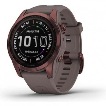 Часы GARMIN FENIX 7S SAPPHIRE SOLAR DARK BRONZE TITANIUM WITH SHALE GRAY BAND Часы GARMIN FENIX 7S SAPPHIRE SOLAR DARK BRONZE TITANIUM WITH SHALE GRAY BAND
