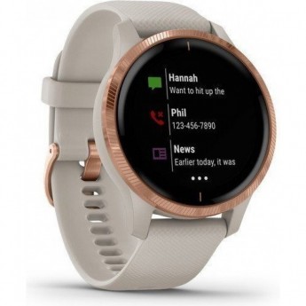 Часы GARMIN VENU песочного цвета с золотистым безелем Часы GARMIN VENU песочного цвета с золотистым безелем