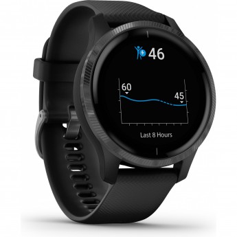 Часы GARMIN VENU синий гранит с серебристым безелем Часы GARMIN VENU синий гранит с серебристым безелем