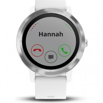 Часы GARMIN VIVOACTIVE 3 серебристые с белым ремешком Часы GARMIN VIVOACTIVE 3 серебристые с белым ремешком