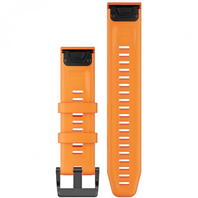 Ремешок сменный для GARMIN FENIX 5PLUS 22MM QUICKFIT SPARKORANGE SILICONE 010-12740-04