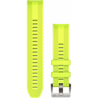 Ремешок сменный GARMIN QUICKFIT 22 AMP YELLOW SILICONE STRAP MARQ ATHLET