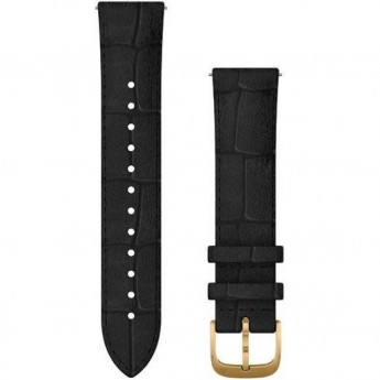 Ремешок сменный GARMIN VIVOMOVE, LUXE, 20MM, LEATHER, GOLD, BLACK Ремешок сменный GARMIN VIVOMOVE, LUXE, 20MM, LEATHER, GOLD, BLACK