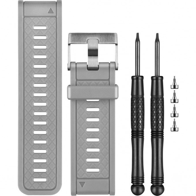 Ремешок сменный (светло-серый) GARMIN для Quatix 010-11814-21
